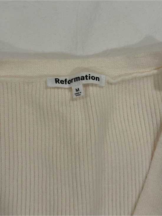 Reformation Tops - Reformation Cream Ribbed Knit Top